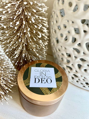 Christmas Luxury Tin - Copper - JOY - Gloria In Excelsis Deo