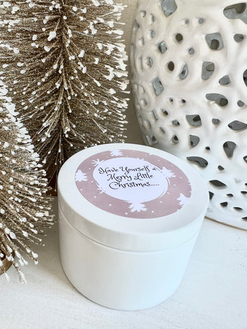 Christmas Luxury Tin - White - Have Yourself A Merry Little Christmas